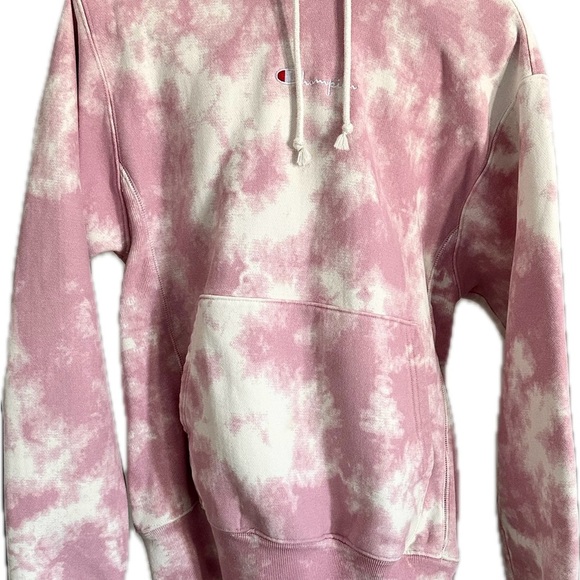 Urban Outfitters Pink UO champion tie dye hoodie sweatshirt oversized small - Picture 4 of 8